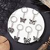 6Pcs Halloween Alloy Enamel Keychian KEYC-JKC01409-1