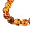 Natural Amber Beaded Stretch Bracelets BJEW-N041-08A-2