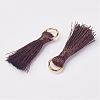 Cannetille Nylon Tassel Pendant Decorations HJEW-G008-A05-2