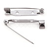 Tarnish Resistant 201 Stainless Steel Brooch Pin Back Safety Catch Bar Pins STAS-S117-021D-3
