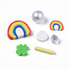 Handmade Polymer Clay Cabochons CLAY-N006-86-4