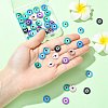 50Pcs Printed Natural Freshwater Shell Charms SHEL-FS0001-19-5