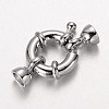 Brass Spring Ring Clasps KK-O091-01P-NR-1