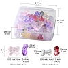 60Pcs 12 Style Transparent Spray Painted Glass Beads GLAA-FS0001-49-5
