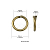 Iron Open Jump Rings IFIN-YW0001-41AB-4