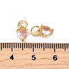 Brass Micro Pave Cubic Zirconia Charms KK-P192-08-G08-3
