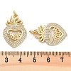 Brass Pave Cubic Zirconia Pendants KK-U009-10B-G-3