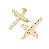 Brass Micro Pave Cubic Zirconia Pendants KK-G544-22G-2