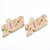 Alloy Enamel Pendants PALLOY-N160-001-04G-RS-1