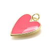 Brass Enamel Pendants KK-K401-14G-08-2