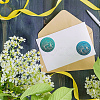 Brass Wax Seal Stamp with Handle AJEW-WH0184-0846-3