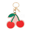 1Pc PU Leather Alloy Keychains KEYC-TA0001-44-1