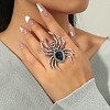 Alloy Rhinestone Finger Rings WG1192C-01-1