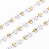 3.28 Feet Handmade Acrylic Beaded Chains X-KK-I651-02G-1