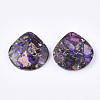 Synthetic Gold Line Regalite/Imperial Jasper/Sea Sediment Jasper Pendants G-S329-042A-2