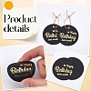 100Pcs Flat Round Gold Word Happy Birthday Dear Sweet Hanging Tags DIY-SP0003-87B-4