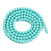 Synthetic Turquoise Beads Strands G-U004-02N-3