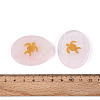 Natural Rose Quartz Cabochons G-T143-28M-3