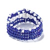 Glass Seed Bead Braided Rings RJEW-MZ00006-5