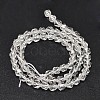 Faceted Natural Quartz Crystal Beads Strands G-K066-08-6mm-2