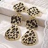 Alloy acrylic Dangle Stud Earrings EJEW-M075-01G-05-2