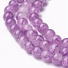 Spray Painted Glass Beads Strands X-GLAA-A038-C-53-3