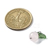 Natural Rose Quartz Fruit Pendants PALLOY-TA00077-01-4