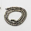 Hexagon Non-magnetic Synthetic Hematite Beads Strands G-D617-16A-3
