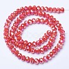 Electroplate Glass Beads Strands EGLA-A034-P4mm-B06-2