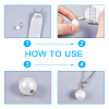 Ion Plating(IP) 304 Stainless Steel Cup Pearl Peg Bails Pin Pendants STAS-UN0009-03S-5