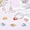 Nbeads 20pcs 4 Style Epoxy Resin Pendants FIND-NB0001-68-2