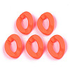 Opaque Spray Painted Acrylic Linking Rings X-OACR-R249-03C-3