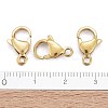 Ion Plating(IP) 304 Stainless Steel Lobster Claw Clasps STAS-H353-E-02G-4