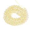 Anti-Tarnish Electroplate Glass Beads Strands GLAA-N064-6mm-06-2