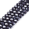 Electroplate Glass Beads Strands EGLA-A044-P8mm-A11-1