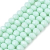 Opaque Solid Color Imitation Jade Glass Beads Strands LS-EGLA-A044-P3mm-D14-1