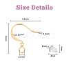 150Pcs Brass Earring Hooks KK-DC0002-43-2