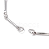 Brass Bar Link Chain Bracelet Making AJEW-JB01219-02-2