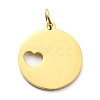 304 Stainless Steel Charms STAS-B044-07G-2