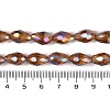 Transparent Electroplate Glass Beads Strands EGLA-N013-T4mm-B16-4