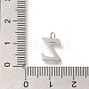 304 Stainless Steel Micro Pave Cubic Zirconia Pendants STAS-H228-06P-Z-3
