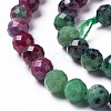 Natural Ruby in Zoisite Beads Strands G-P457-A06-29-3