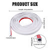 Self Adhesive Semicircular Hard PVC Cable Cover AJEW-WH0886-24C-2
