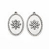 Tibetan Style Alloy Pendant Enamel Settings TIBEP-N010-020AS-RS-1