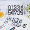 10Pcs ABS Plastic Stickers DIY-SP0007-95A-4
