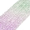 Transparent Glass Bead Strands GLAA-H023-02E-2