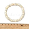 Electroplated Shell Pearl Heishi Beads Stretch Bracelets BJEW-JB14159-4
