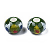 Handmade Porcelain European Beads PORC-S504-002-2