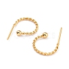 304 Stainless Steel Stud Earring Findings X-STAS-L252-001G-2