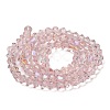 Transparent Electroplate Glass Beads Strands LS-GLAA-F029-4mm-D26-2
